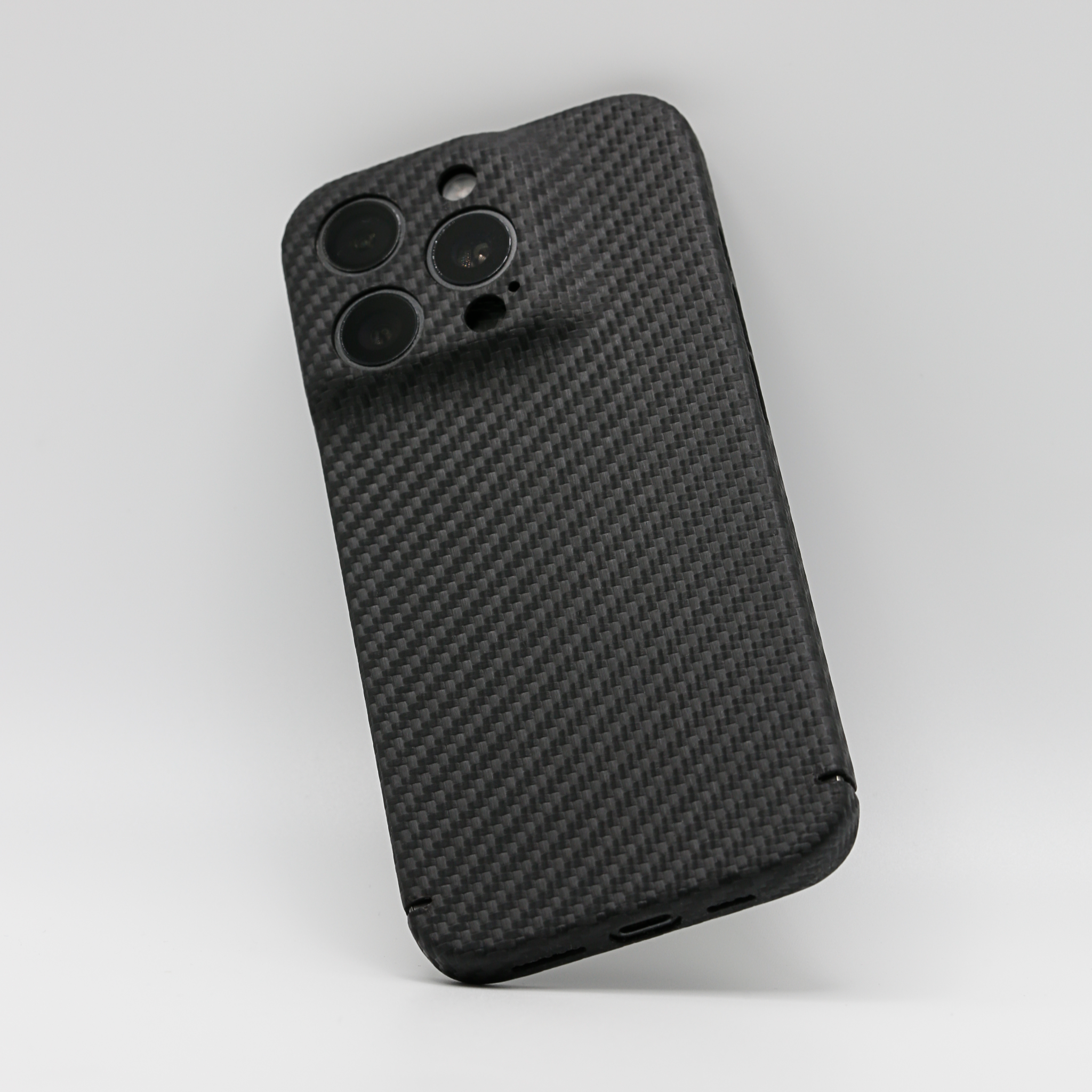 Doupi UltraSlim Custodia Per IPhone 12 / IPhone 12 Pro (6,1 Pollici), Carbon Fiber Look Fibra Di Carbonio Ottiche Piuma Facile Cover Hardcase, Nero - Foto 7